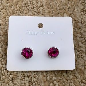 pink earrings